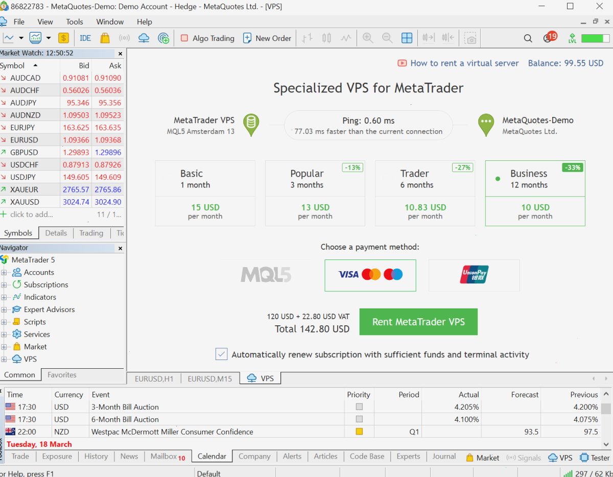 新增了 12 个月 VPS 租赁选项